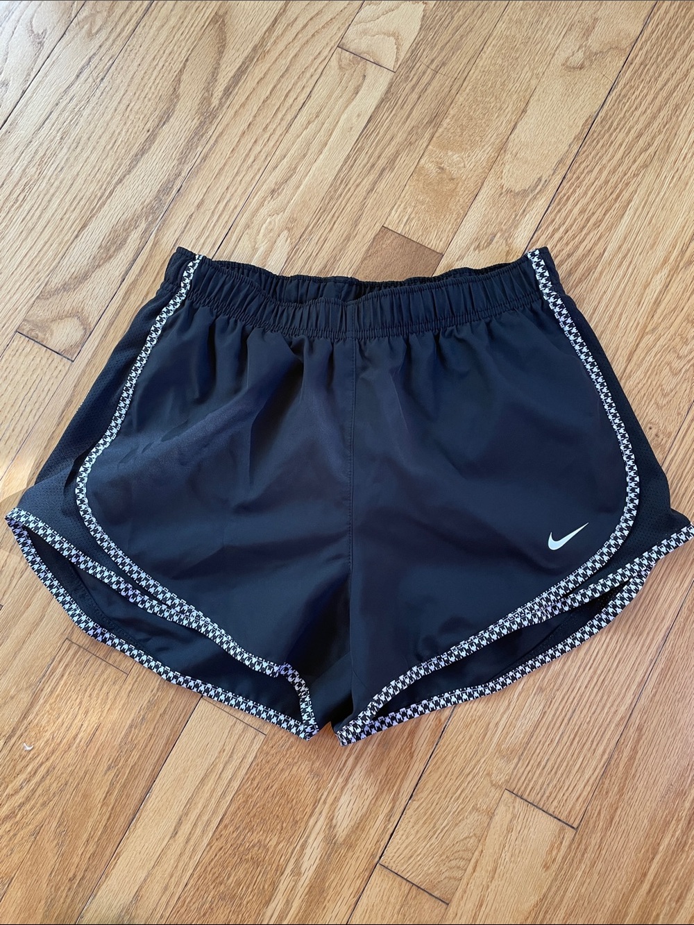 Nike Black Women's Athletic Shorts with Monochrome Trim